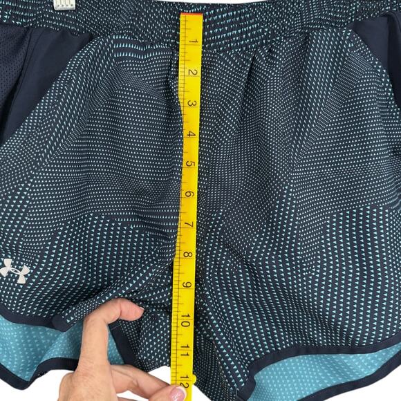 Under Armour Blue Fly By 2.0 Geometric Pattern Athletic Running Shorts Small - Picture 5 of 6